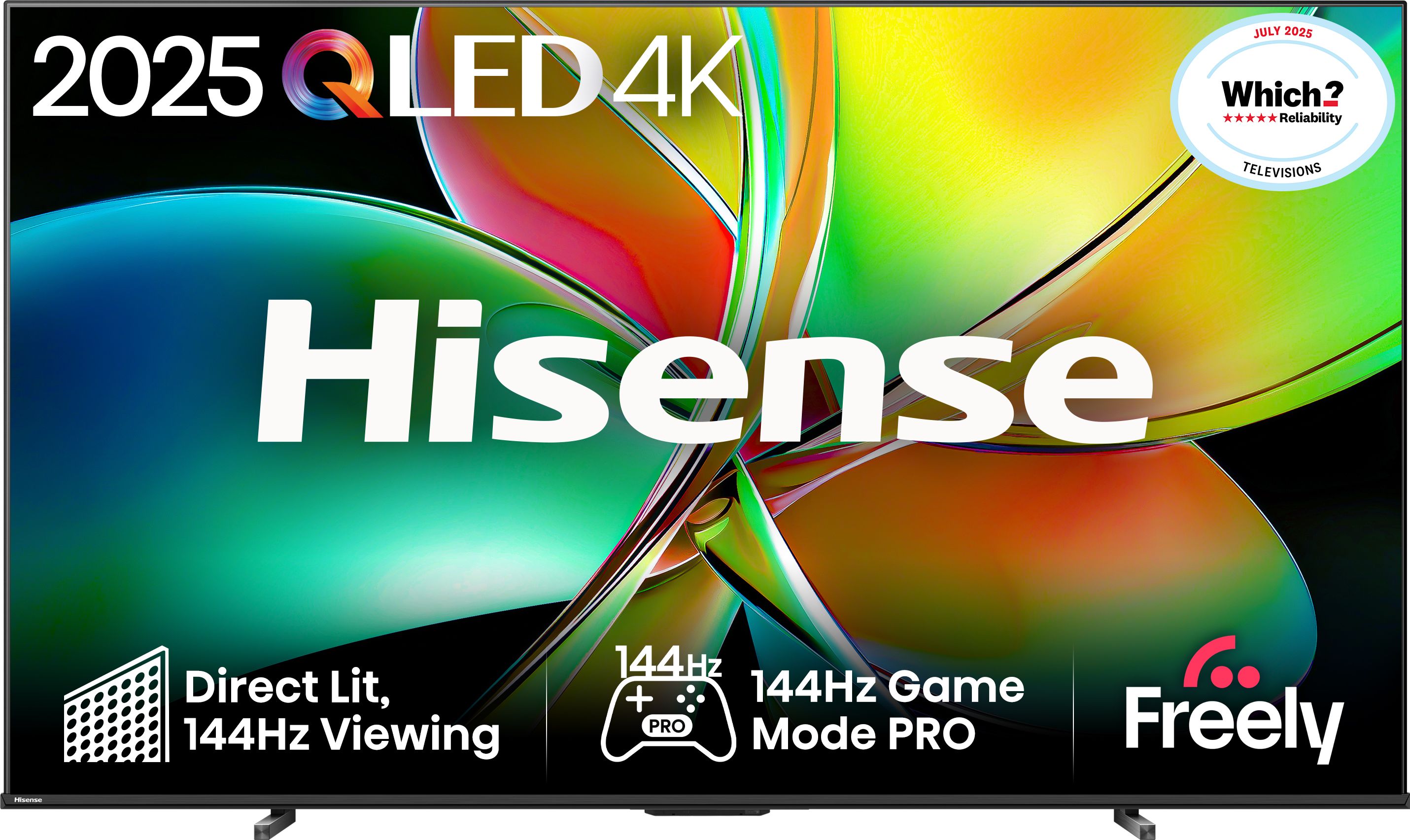 Hisense 100" QLED TV - 4K Ultra HD - 144Hz - Dolby Atmos - Black